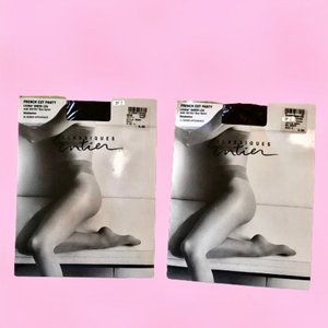 Classiques Entier Vintage FRENCH CUT Pantyhose Navy Blue + NU Navy Size C New